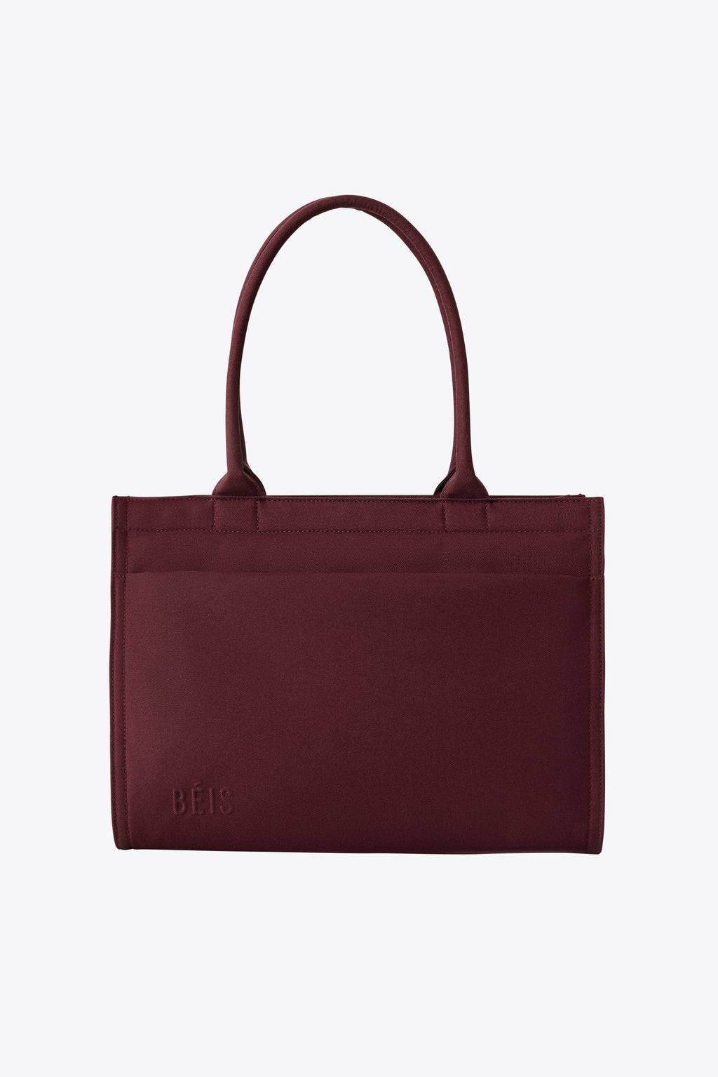 The Book Tote in Burgundy - Image 3