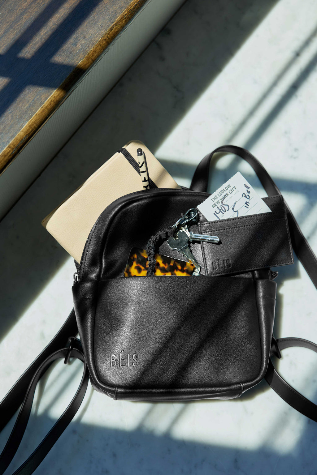 The Essential Mini Backpack in Black - Image 2