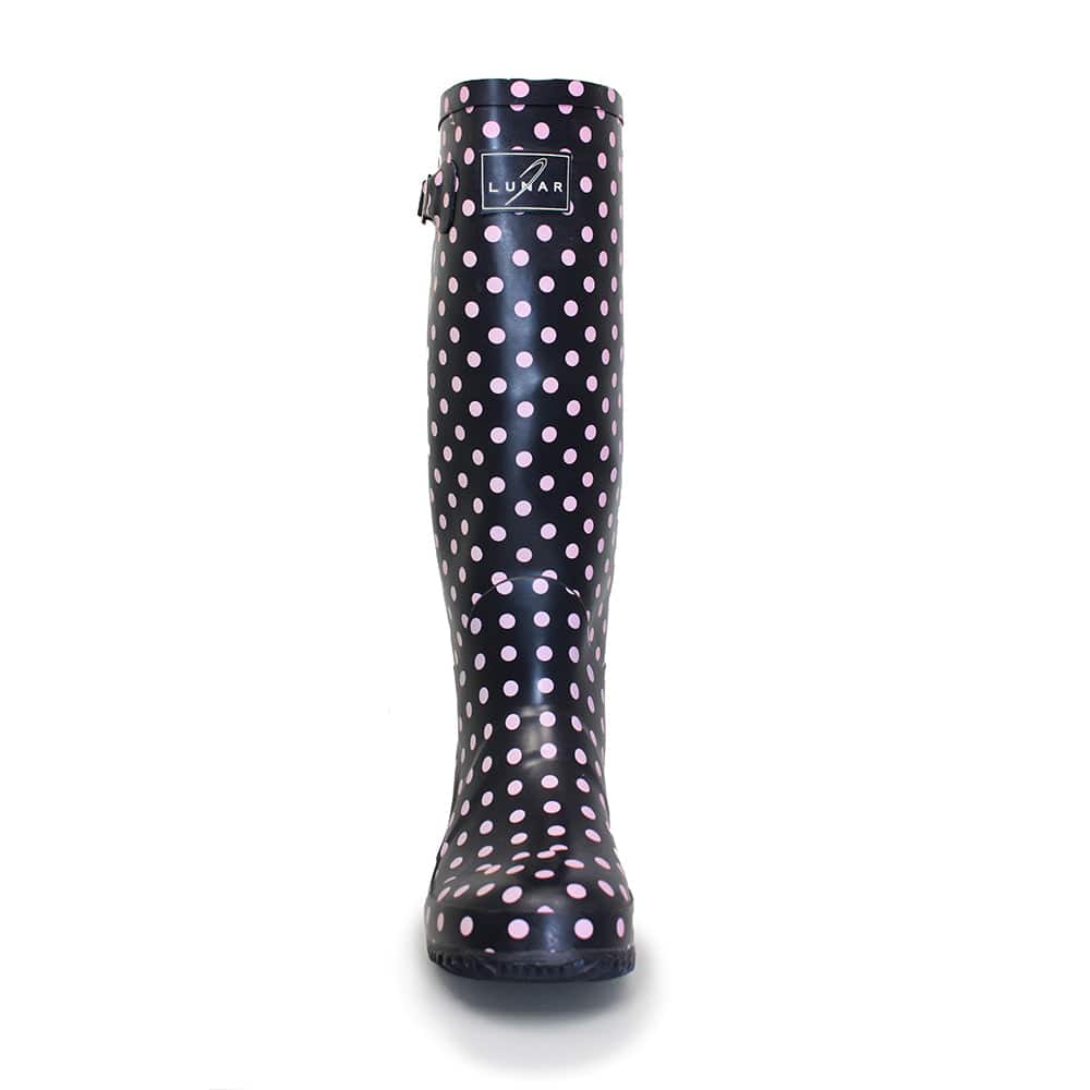 Lunar Rubber Spot Wellington - Blue - Image 3