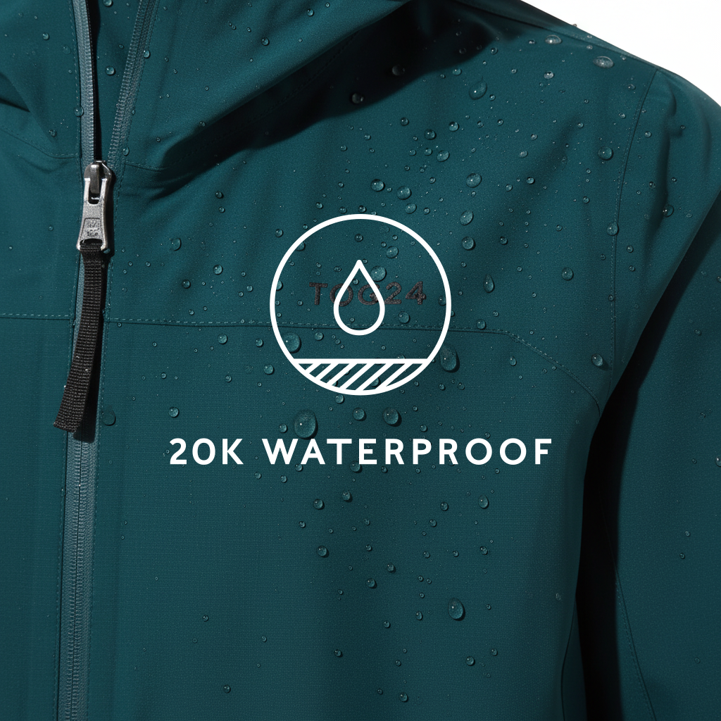 Bowston Mens Performance Waterproof Jacket - Petrol Green - Image 10