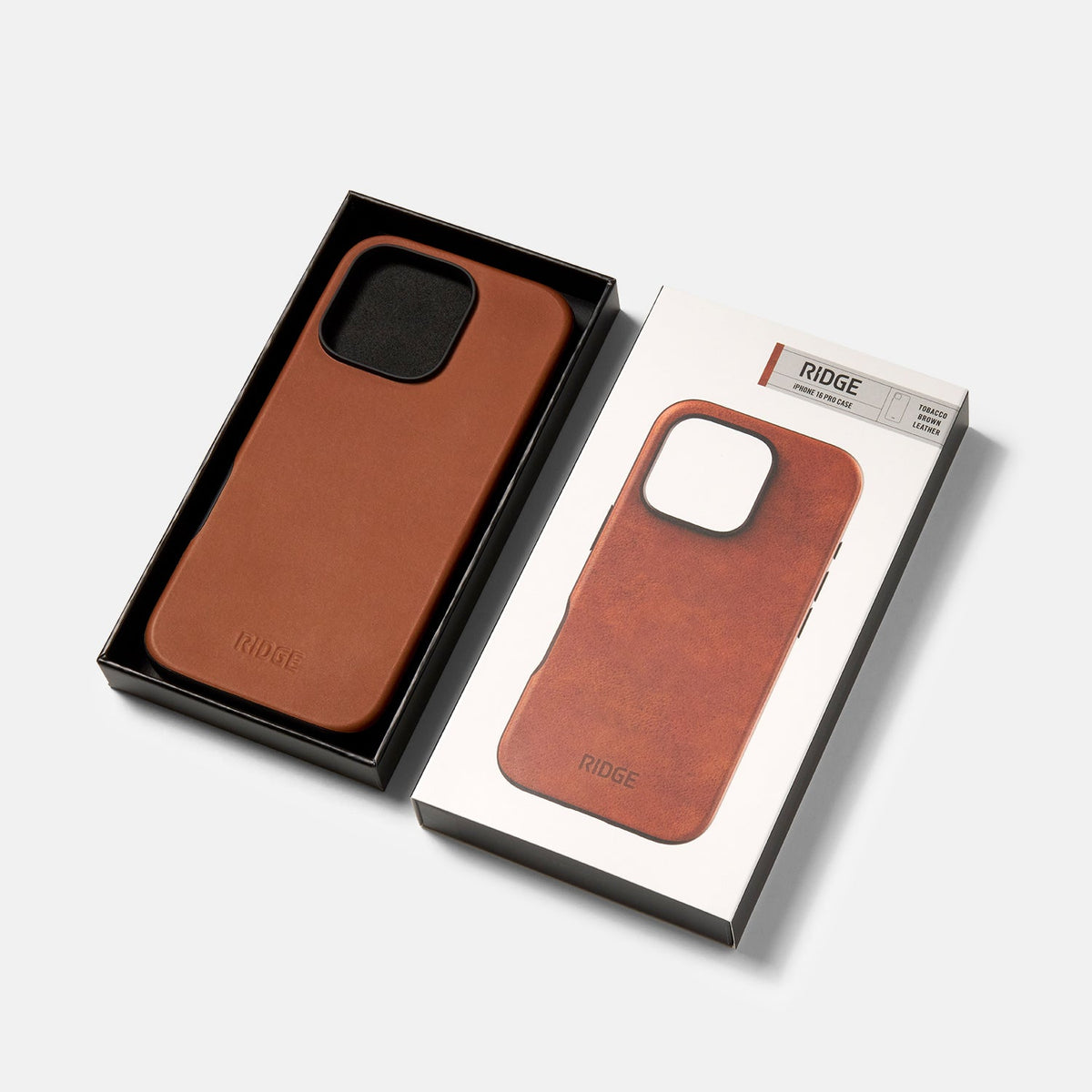 Everyday Phone Case - iPhone 16 Pro - Tobacco Brown Leather - Image 5