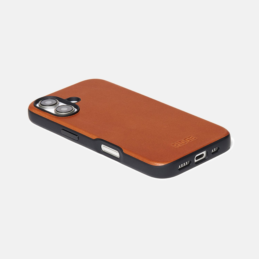 Everyday Phone Case - iPhone 16 - Tobacco Brown Leather - Image 4