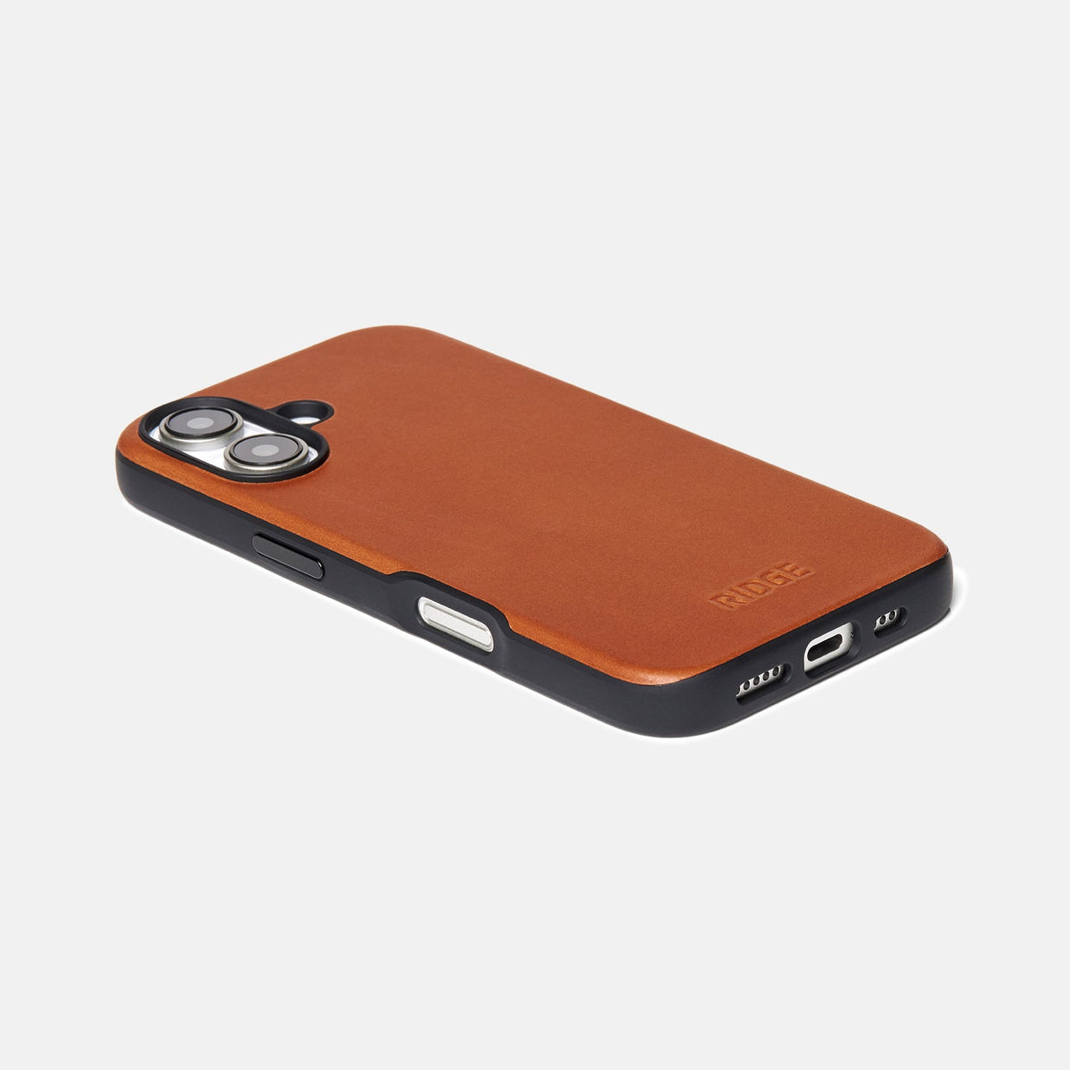 Everyday Phone Case - iPhone 16 - Tobacco Brown Leather - Image 4
