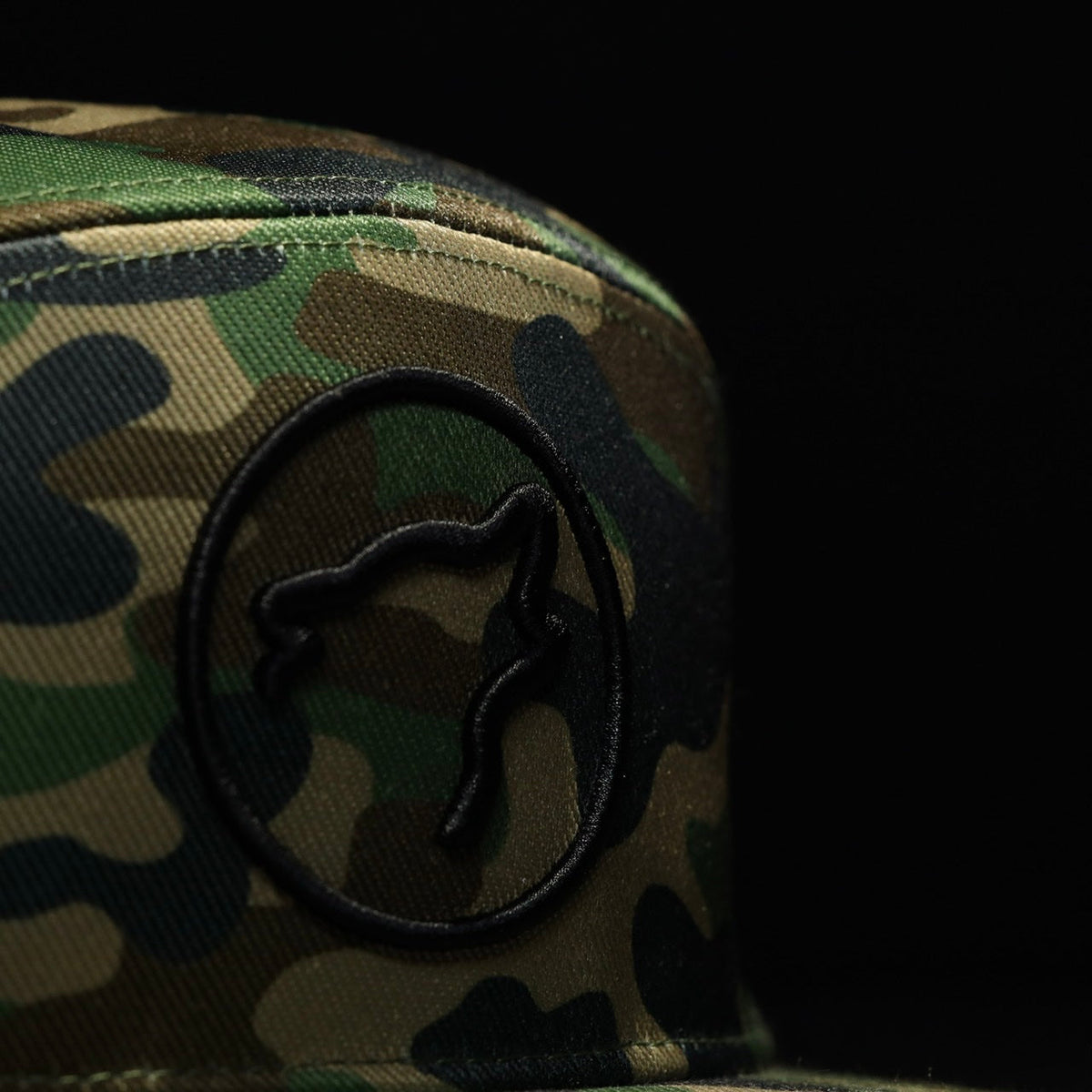 Flat Bill Snapback Hat Army Camo - Image 3