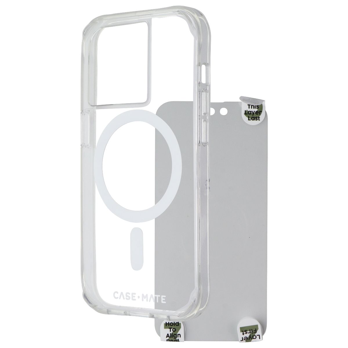 Case-Mate Protection Pack Case & Screen Protector for iPhone 14 Pro - Clear - New