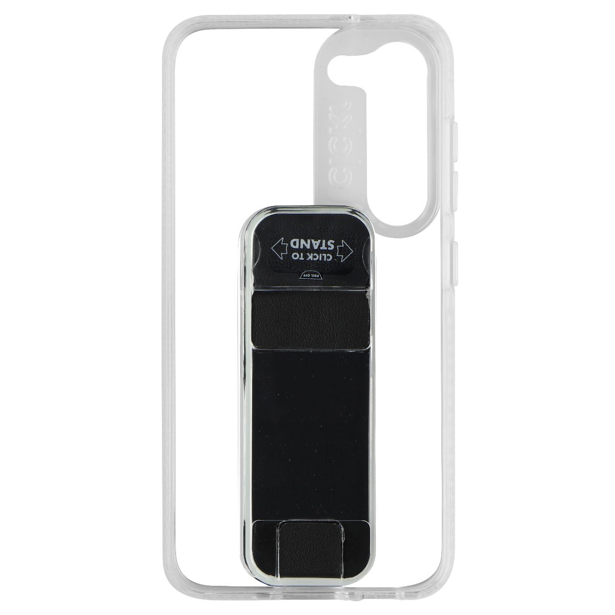 CLCKR Stand + Grip Series Case for Samsung Galaxy S23 - Clear/Black - New - Image 3