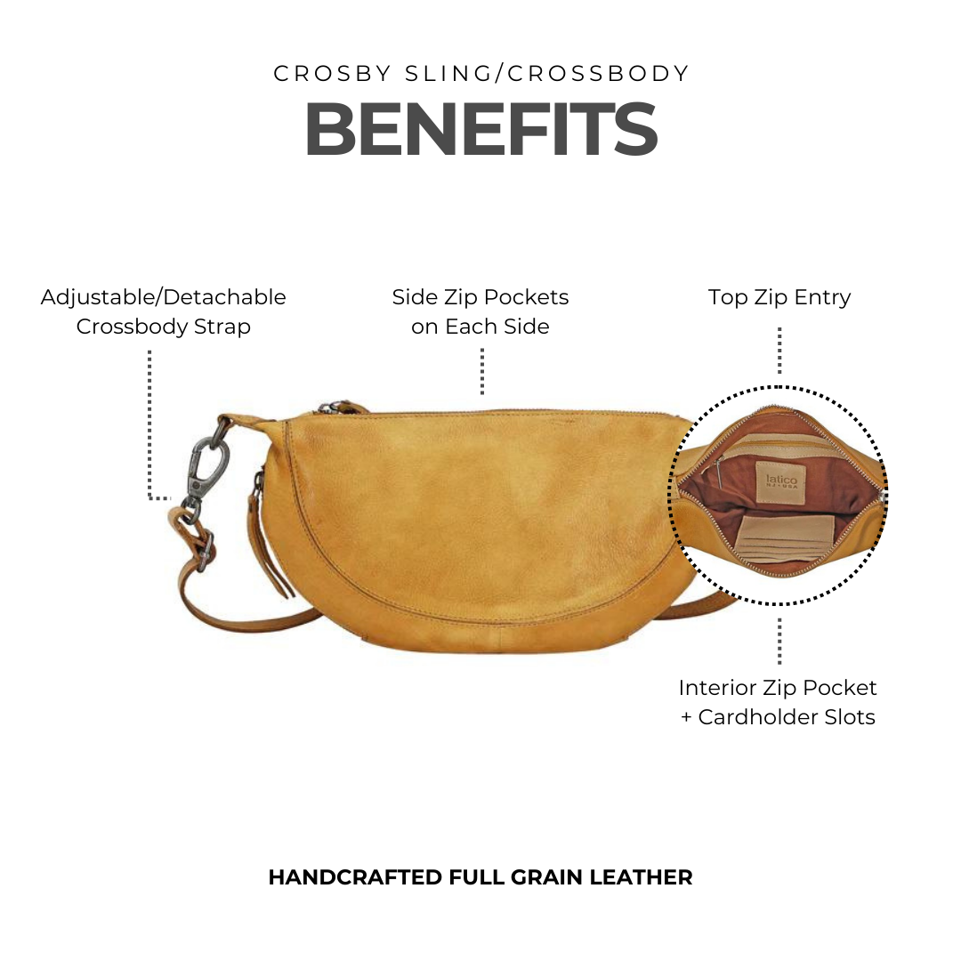 Crosby Leather Sling Bag - Image 3