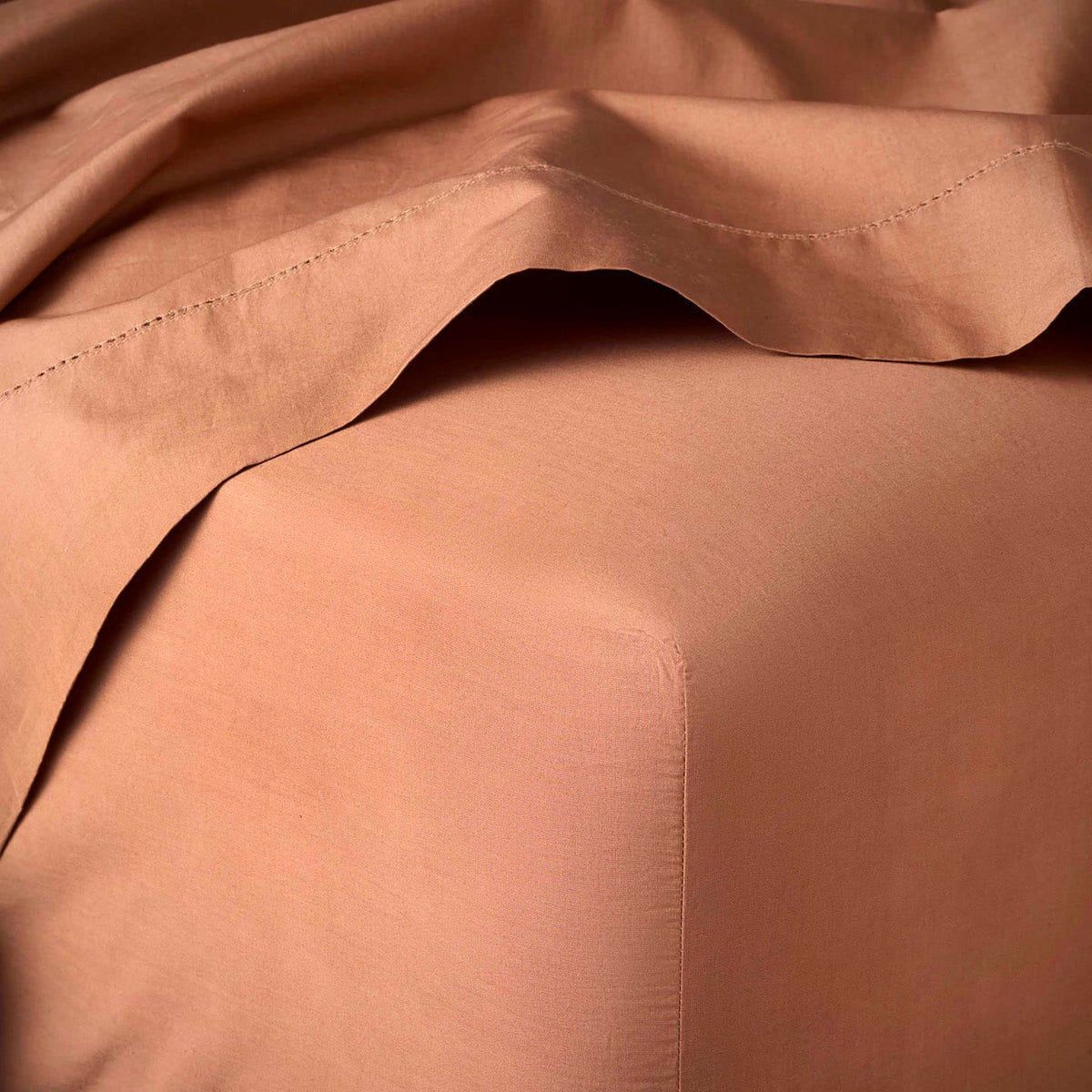 Stonewashed Organic Cotton Percale Sheet Set - Image 40