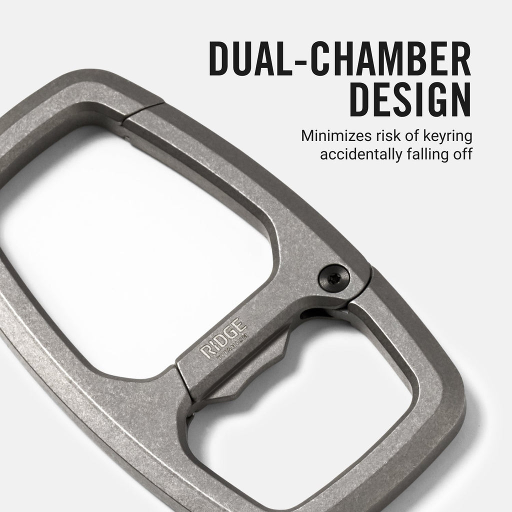 Dual Chamber Carabiner - Stonewashed Titanium - Image 6