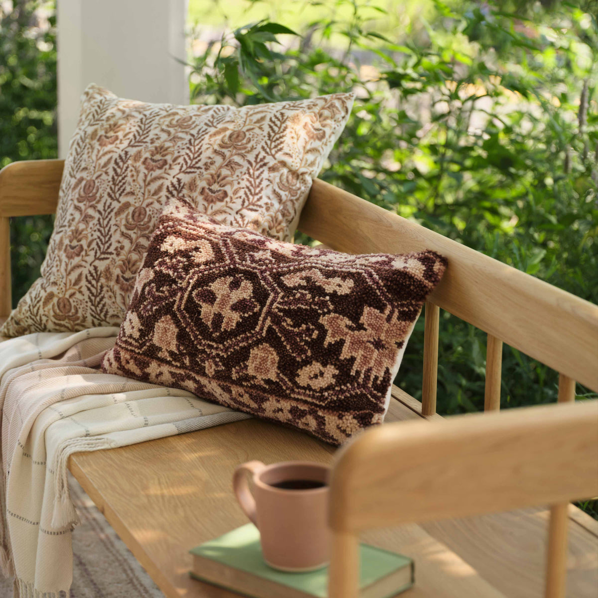 Sylvia Hand-Knotted Small Lumbar Pillow - Image 9