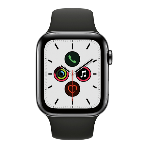 Apple Watch Series 5 40MM (GPS + Cellular) - Space Black Stainless Steel - Image 3