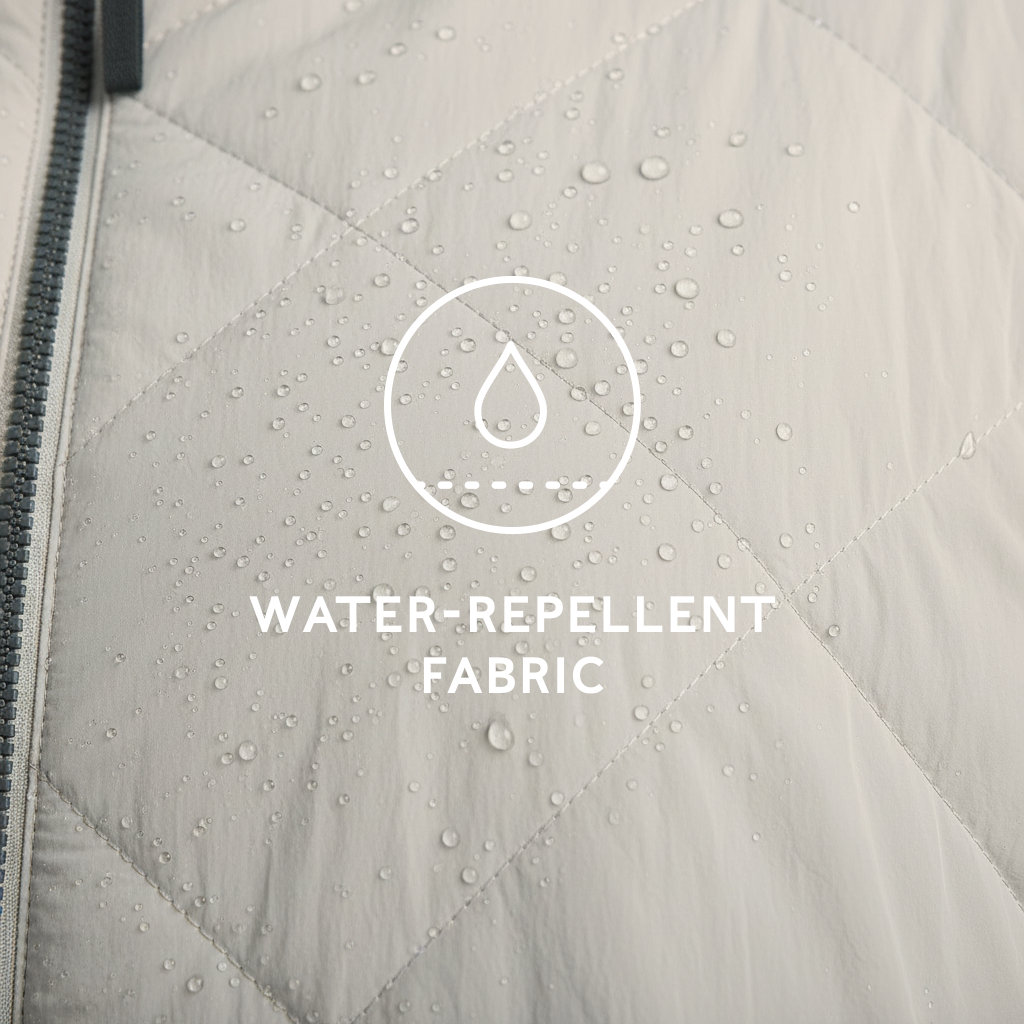 Corlae Womens Oversized Shower Resistant Insulated Jacket - Warm Cloud - Image 8