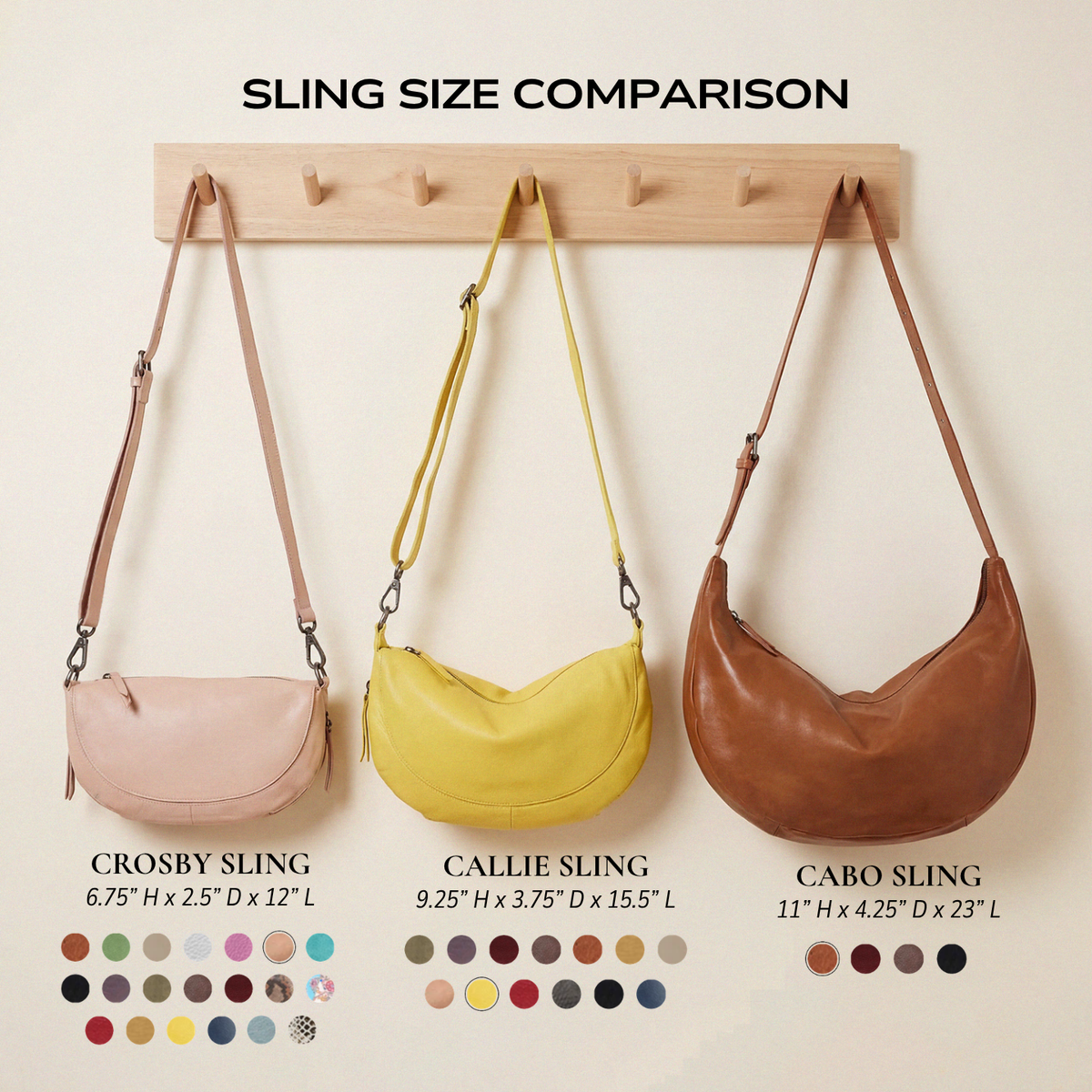 Crosby Leather Sling Bag - Image 2