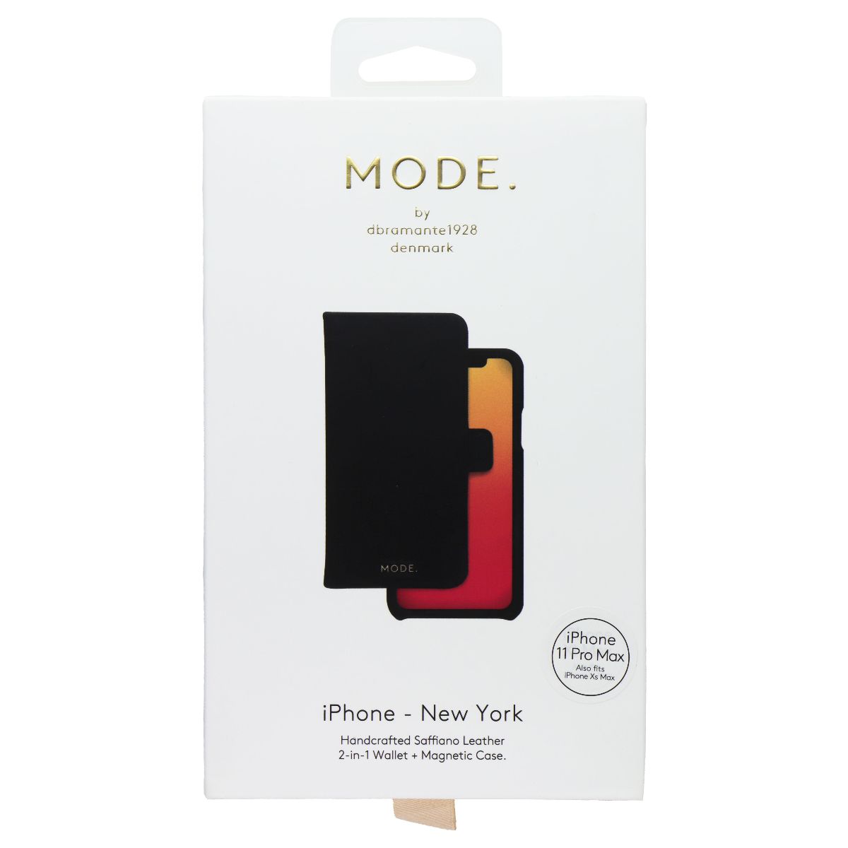 Mode. Folio Wallet w/  Case for Apple iPhone 11 Pro Max - Black - New