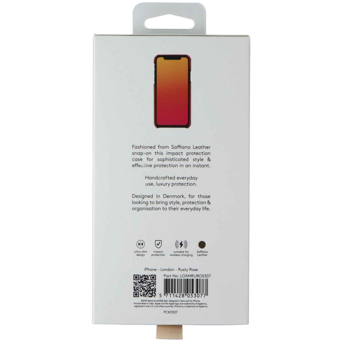 Dbramante1928 MODE. London Case for Apple iPhone 11 Pro Max / XS - Rusty Rose - New - Image 2