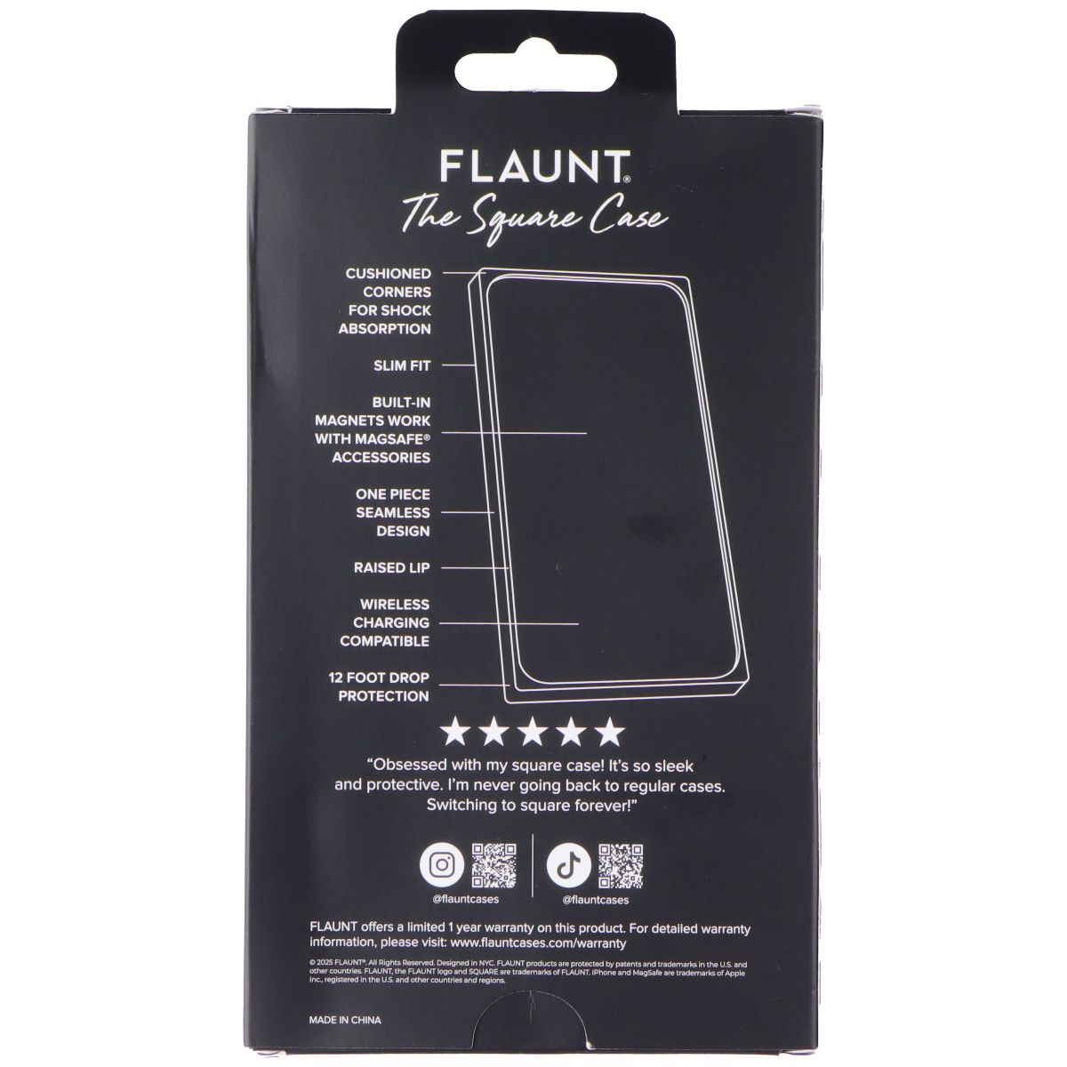 Flaunt Square Case for MagSafe for Apple iPhone 17 Pro - Pink Mother of Pearl - New - Image 5