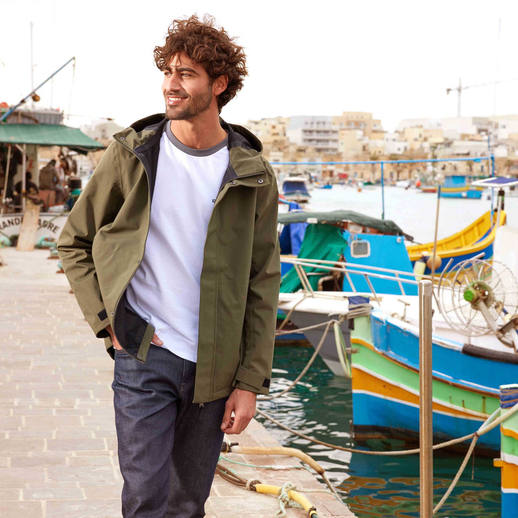 Flynn Mens Waterproof Jacket - Moss Green - Image 5