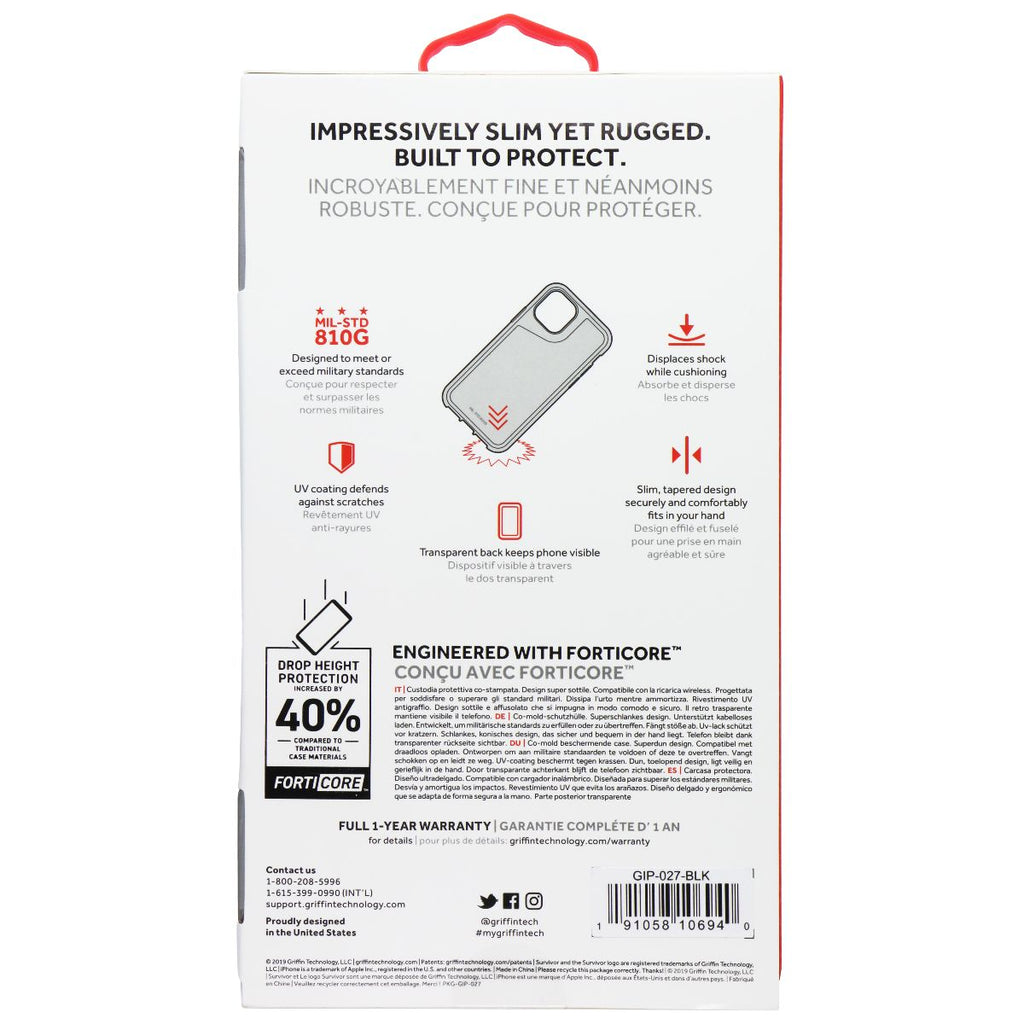 Griffin Survivor Strong Series Case for Apple iPhone 11 Pro Max - Black - New - Image 2