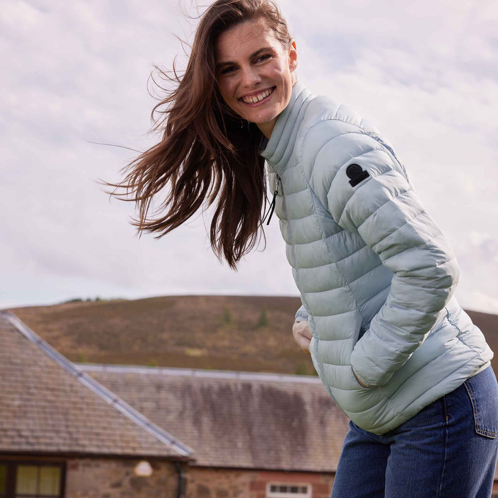 Gibson Womens Insulated Padded Jacket - Ice Blue - Image 7