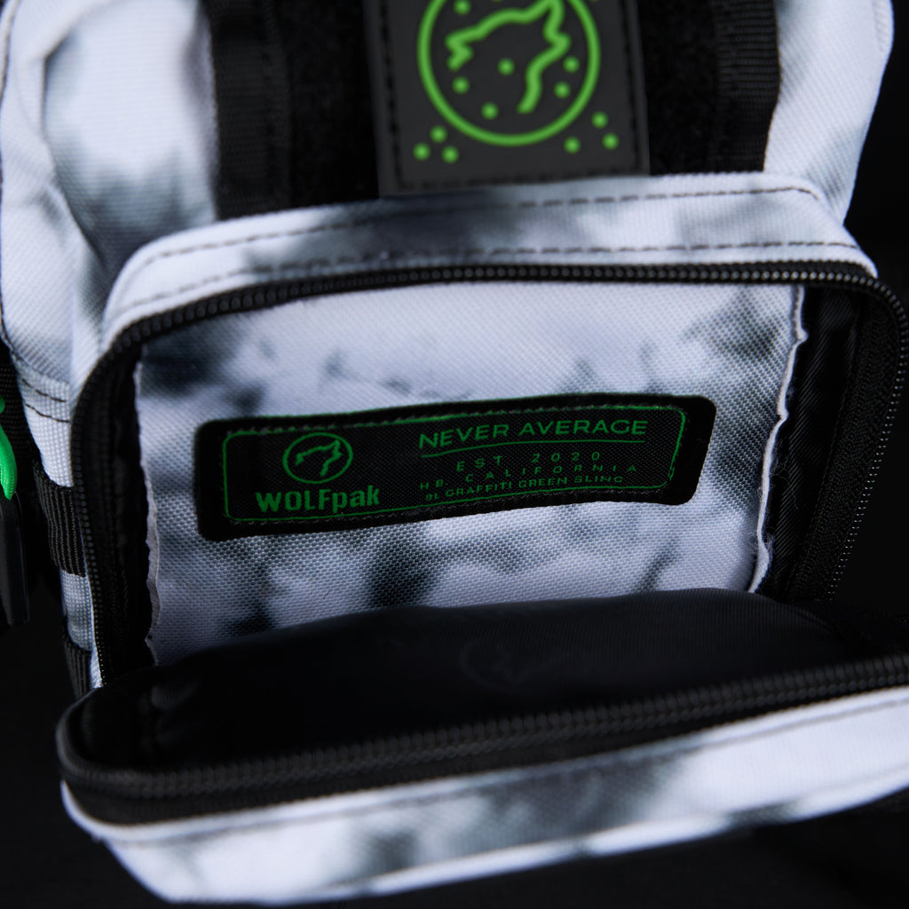 4L Mini Tactical Sling Bag Graffiti Green - Image 18