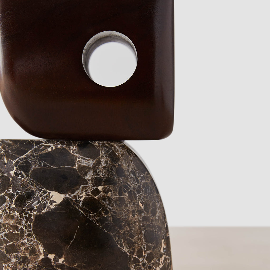 Hari Stone and Wood Sculpture - Image 8