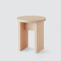 Hinoki Wood Side Table - Round