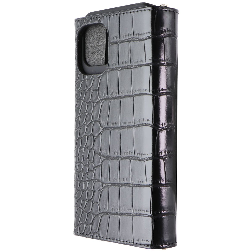 iDeal of Sweden Signature Clutch Case for iPhone 12 and 12 Pro - Jet Black Croco - New - Image 2