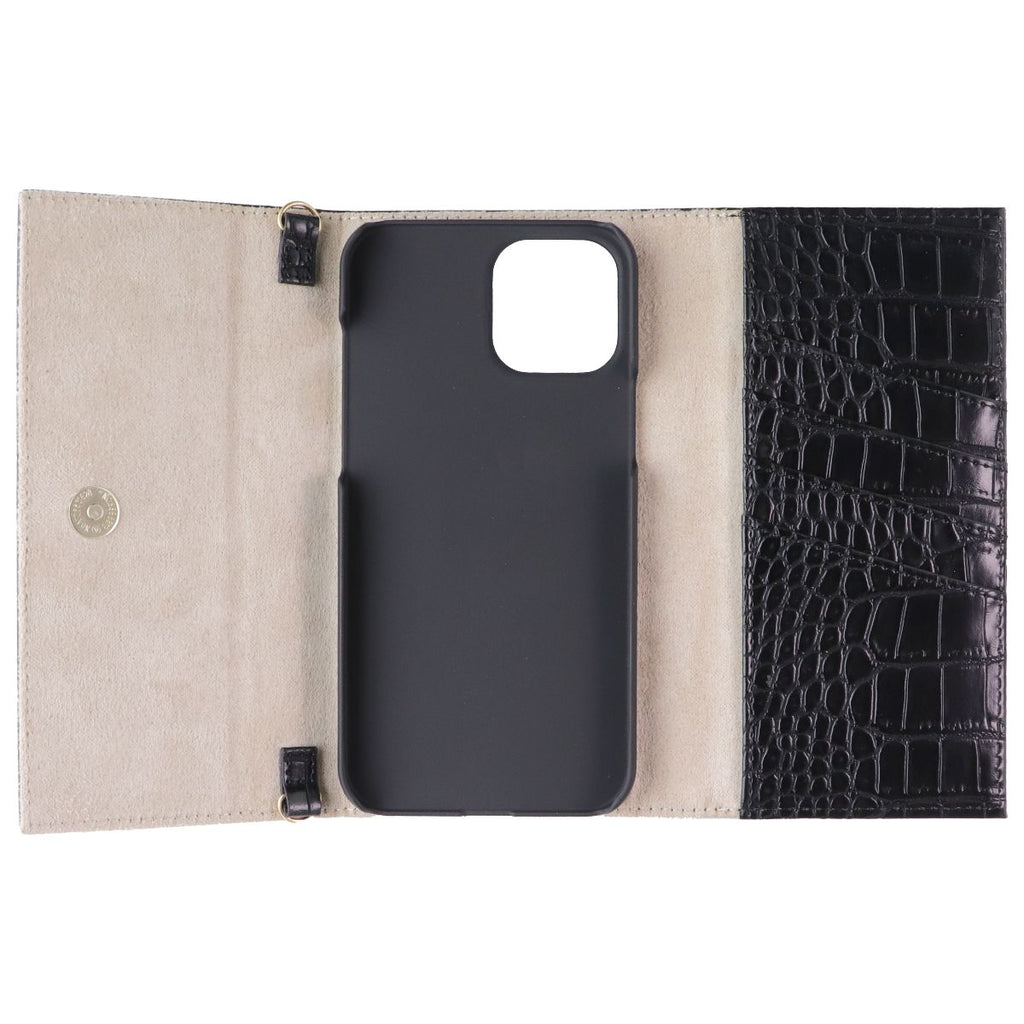 iDeal of Sweden Signature Clutch Case for iPhone 12 Pro Max - Jet Black Croco - New - Image 3