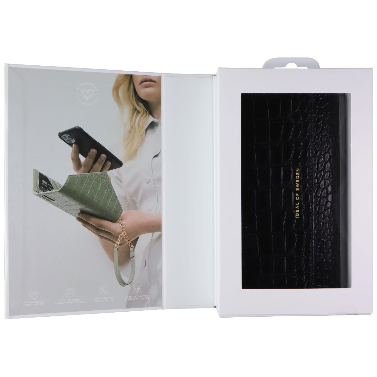 iDeal of Sweden Signature Clutch Case for iPhone 12 Pro Max - Jet Black Croco - New - Image 7