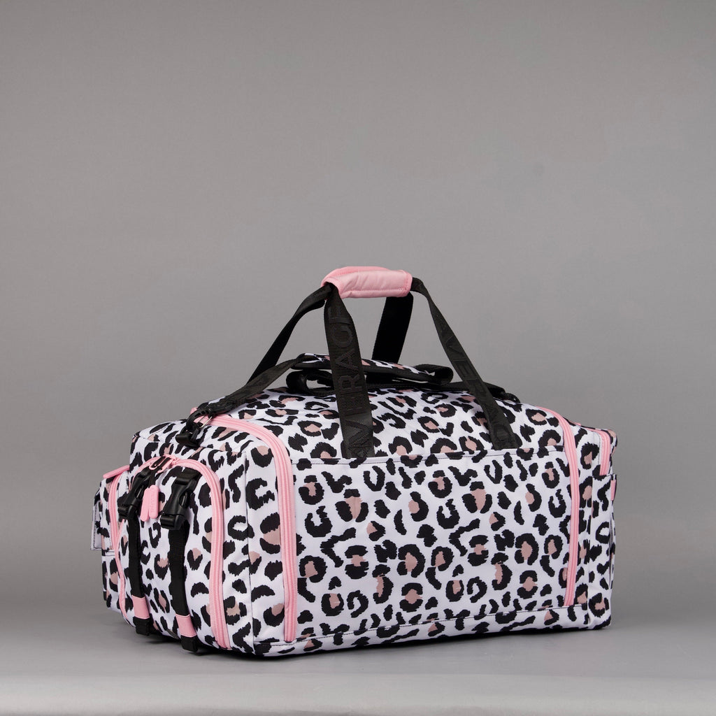 40L Ultimate Duffle Bag Leopard Pink Zip - Image 7