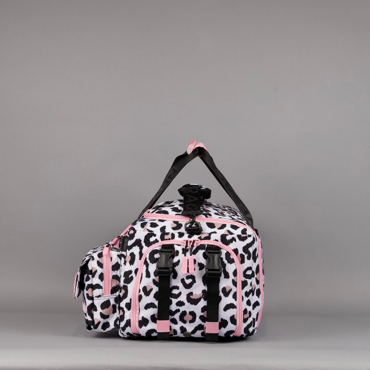40L Ultimate Duffle Bag Leopard Pink Zip - Image 8