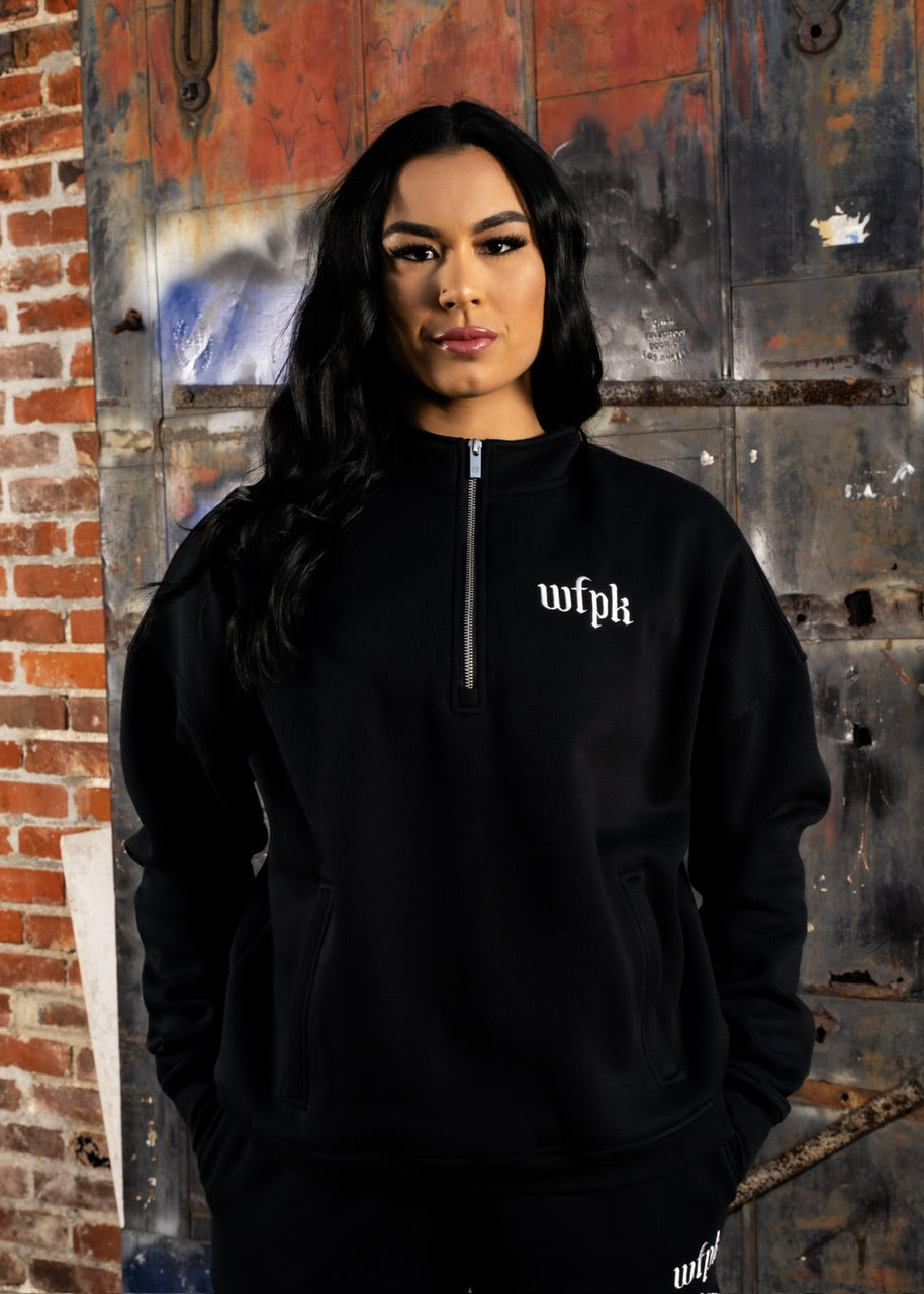 Gothic Black Quarter Zip (SALE) - Image 2