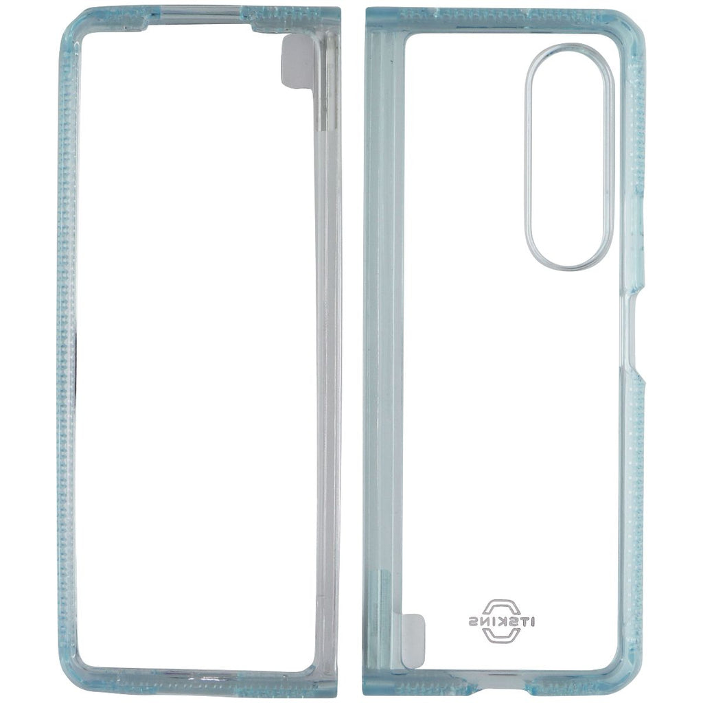 ITSKINS Hybrid R // Clear Case for Samsung Galaxy Z Fold3 5G - Light Blue/Clear - New - Image 3