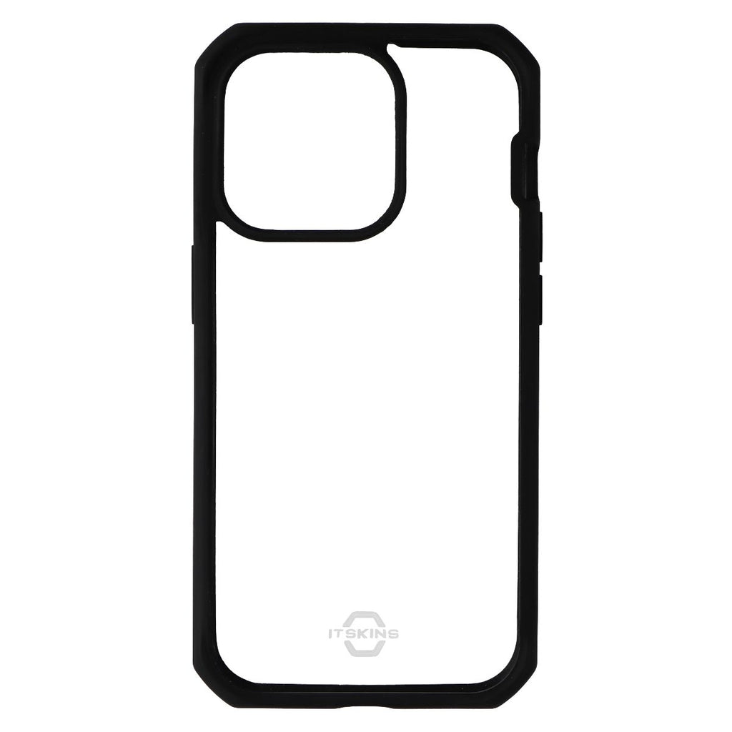 ITSKINS Hybrid_R Case for Apple iPhone 14 Pro - Clear / Solid Black - New - Image 2