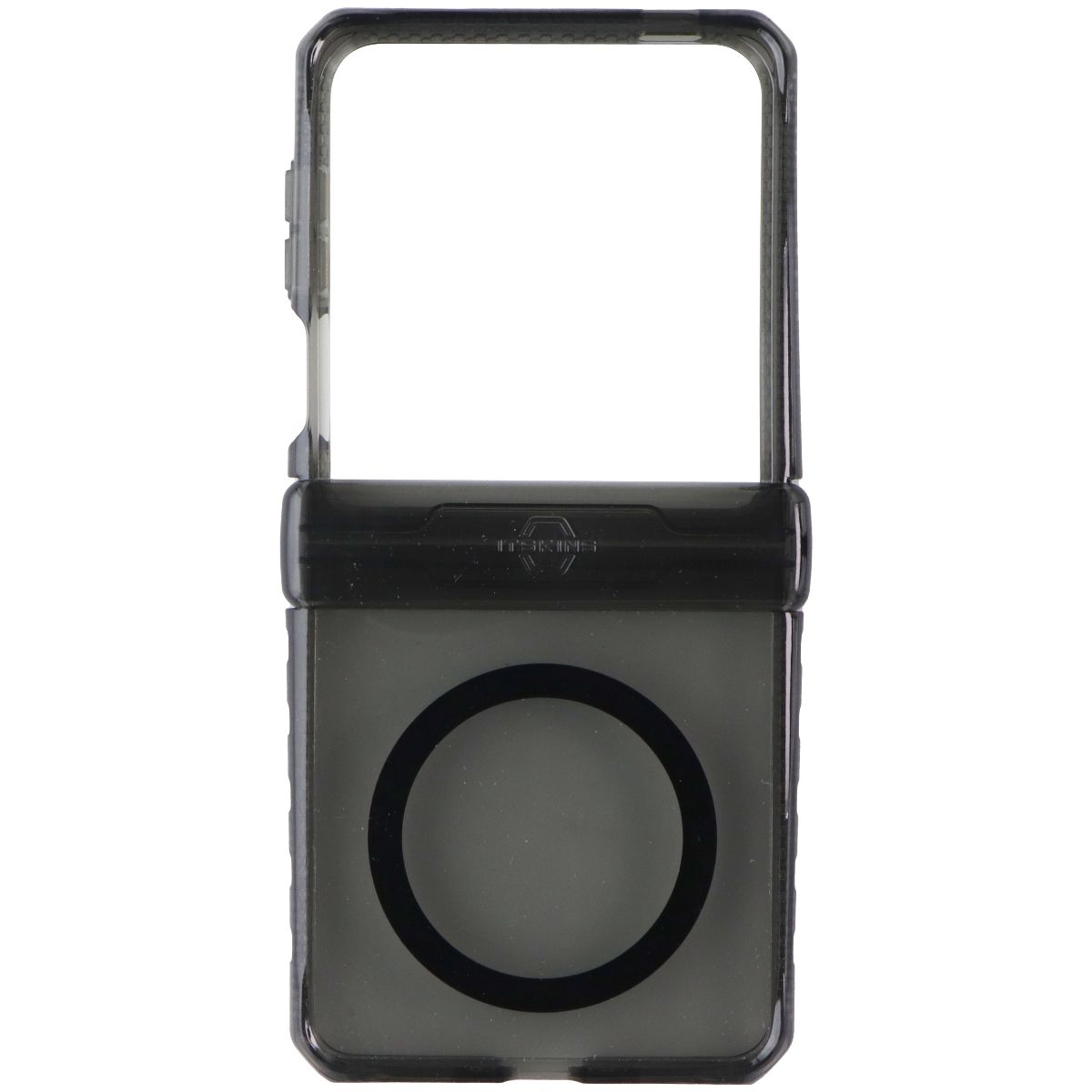 ITSKINS Hybrid R Clear Hinge Magnetic Case for Samsung Galaxy Z Flip7 - Smoke - New - Image 2