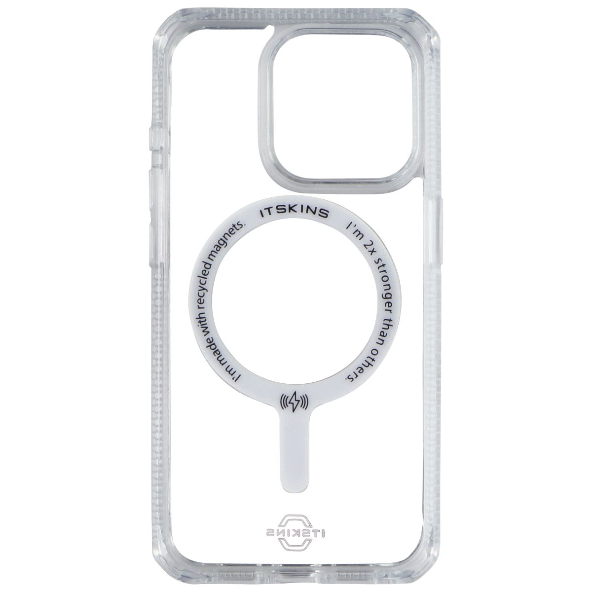 ITSKINS Hybrid__R Clear Series Case for MagSafe for Apple iPhone 15 Pro - Clear - New - Image 3
