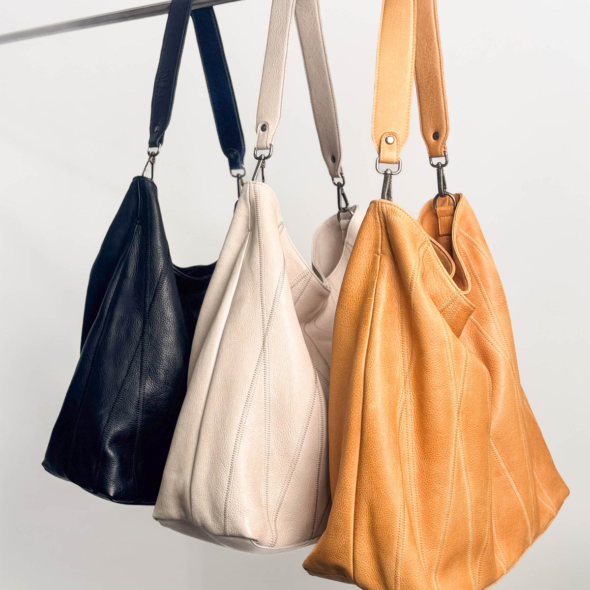 Bree Diamond Leather Shoulder Bag - Image 31