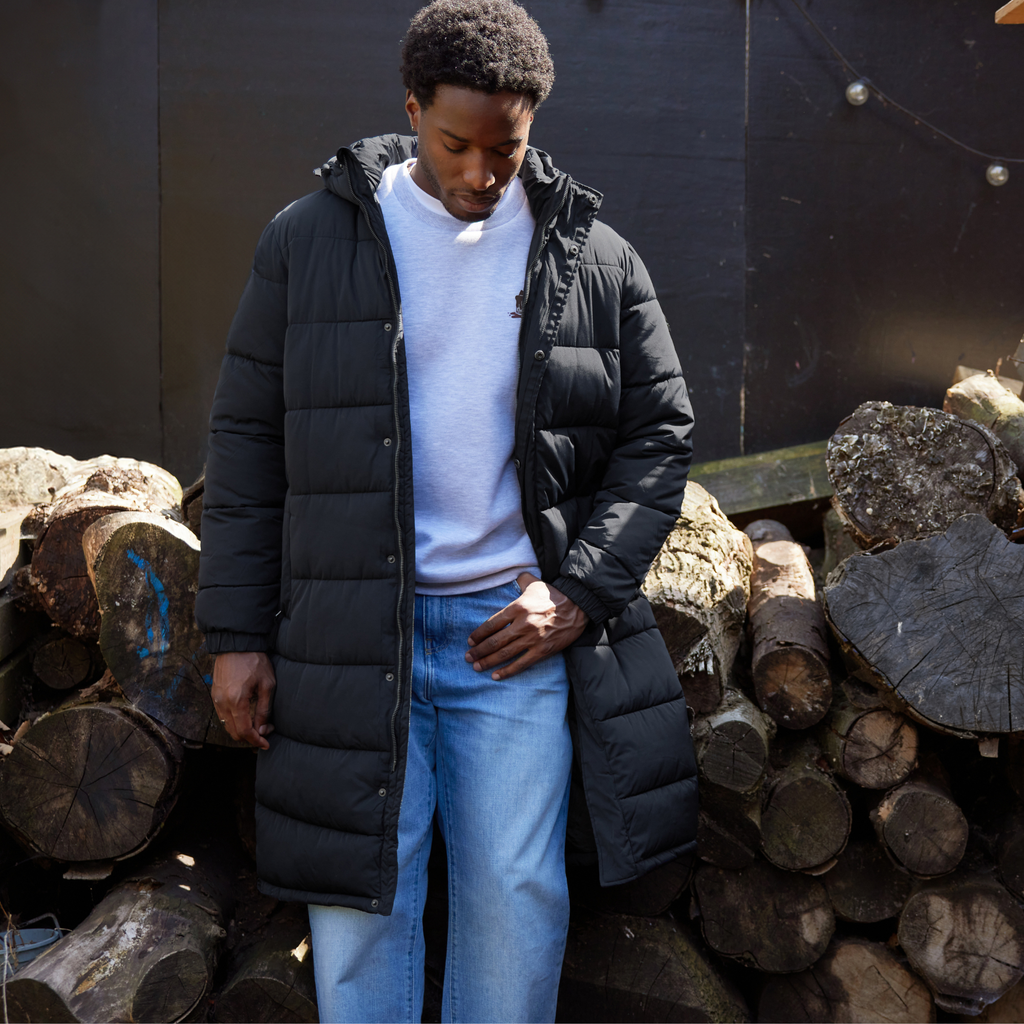 Langrick Mens Long Insulated Jacket - Black - Image 2