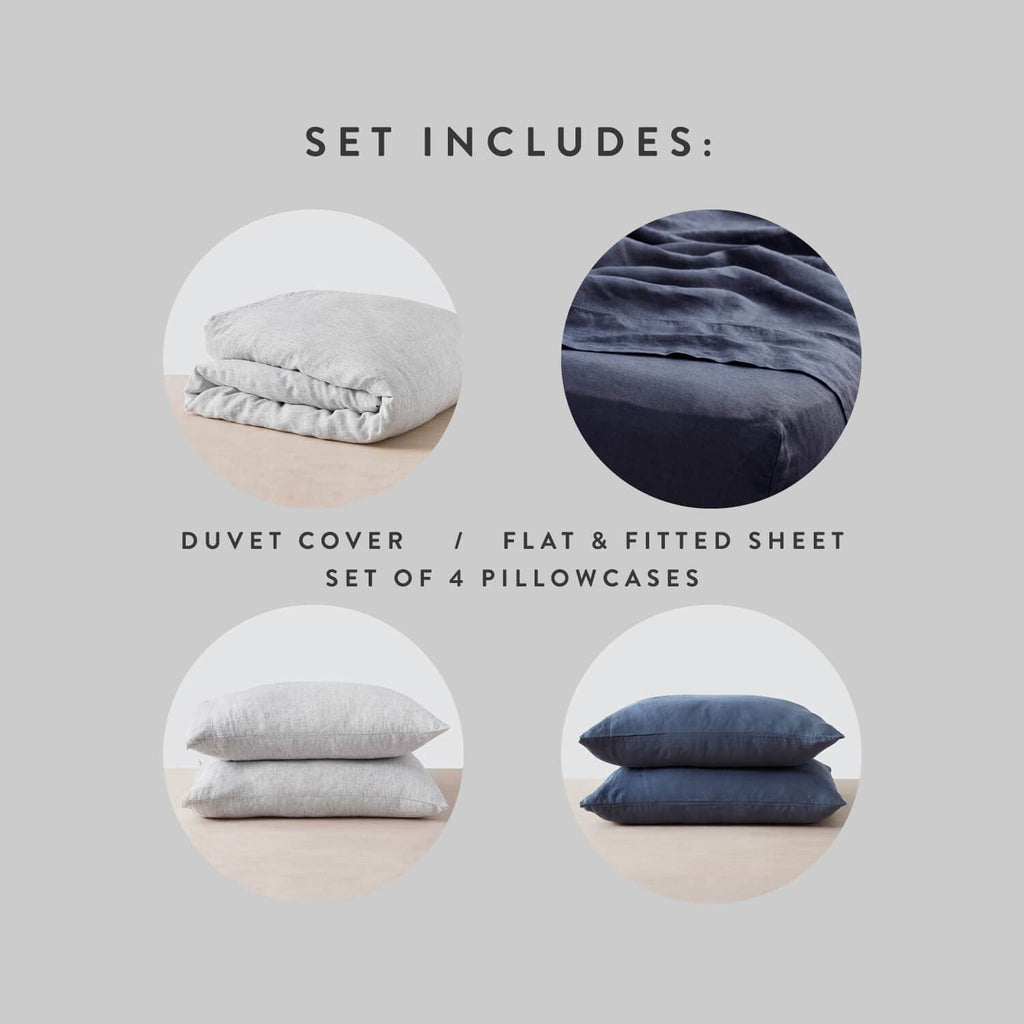Stonewashed Linen Curated Bed Bundle - Image 36