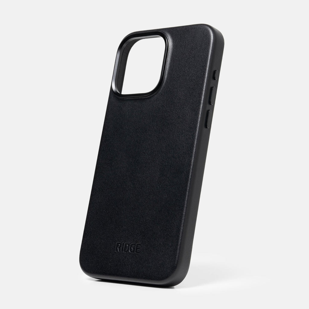 Everyday Phone Case - iPhone 15 Pro Max - Midnight Black Leather - Image 7