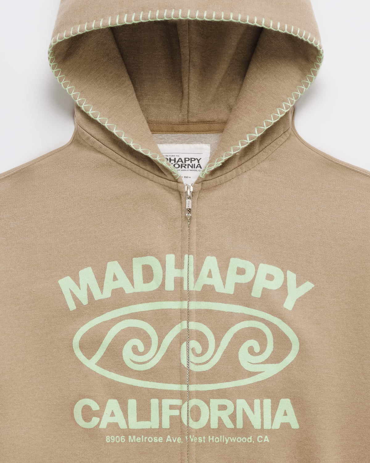 Madhappy California Lightweight Fleece Zip Up - Image 2