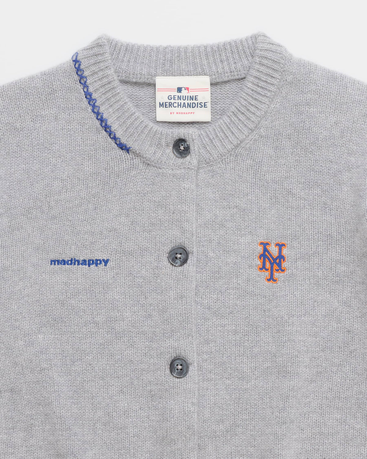 Mets Crewneck Cardigan - Image 2