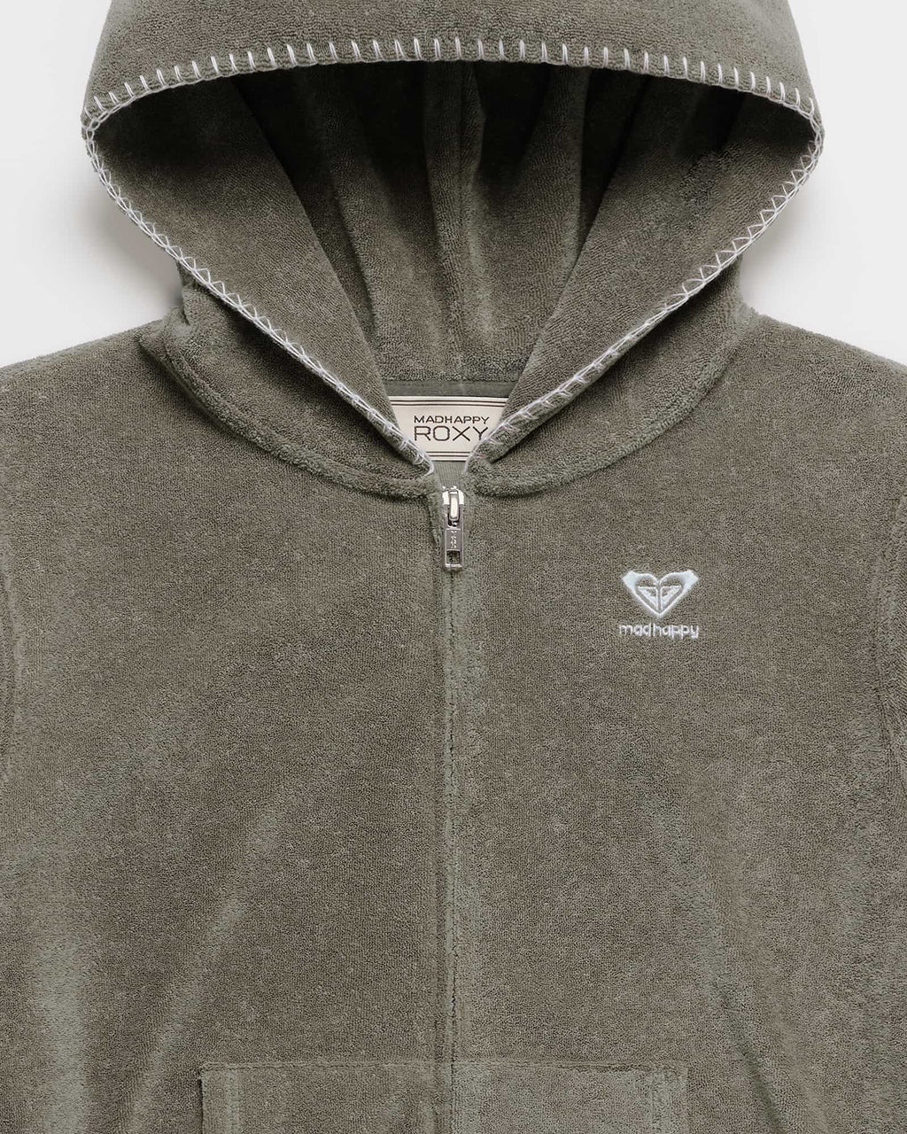 Roxy Terry Shrunken Zip Up - Image 2