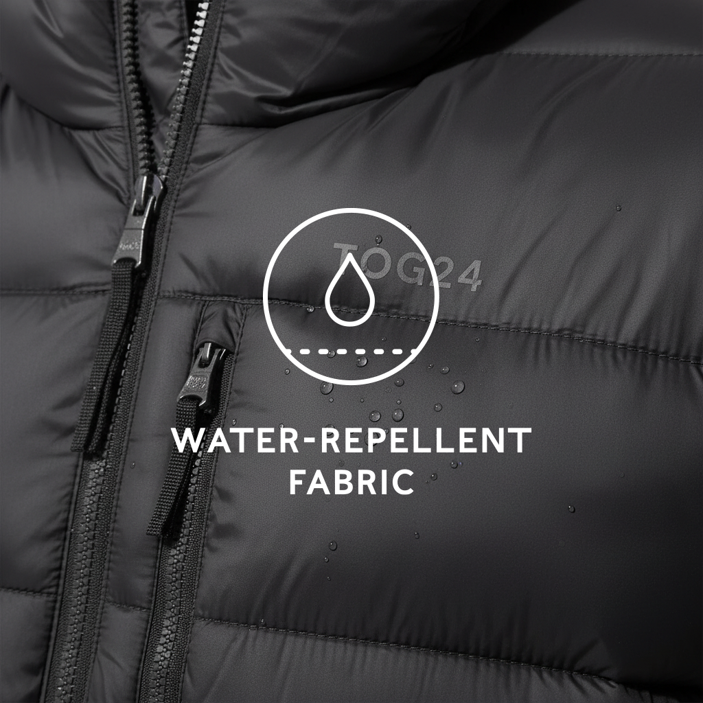 Maloney Mens Wind Resistant Insulated Jacket - Black - Image 8