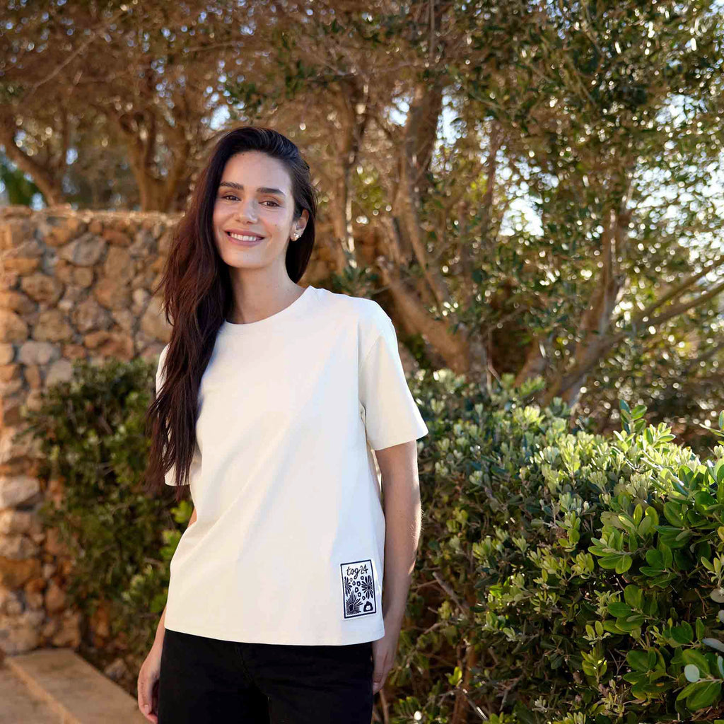Margot Womens Supersoft Premium Relaxed Fit T-Shirt - Vanilla - Image 2