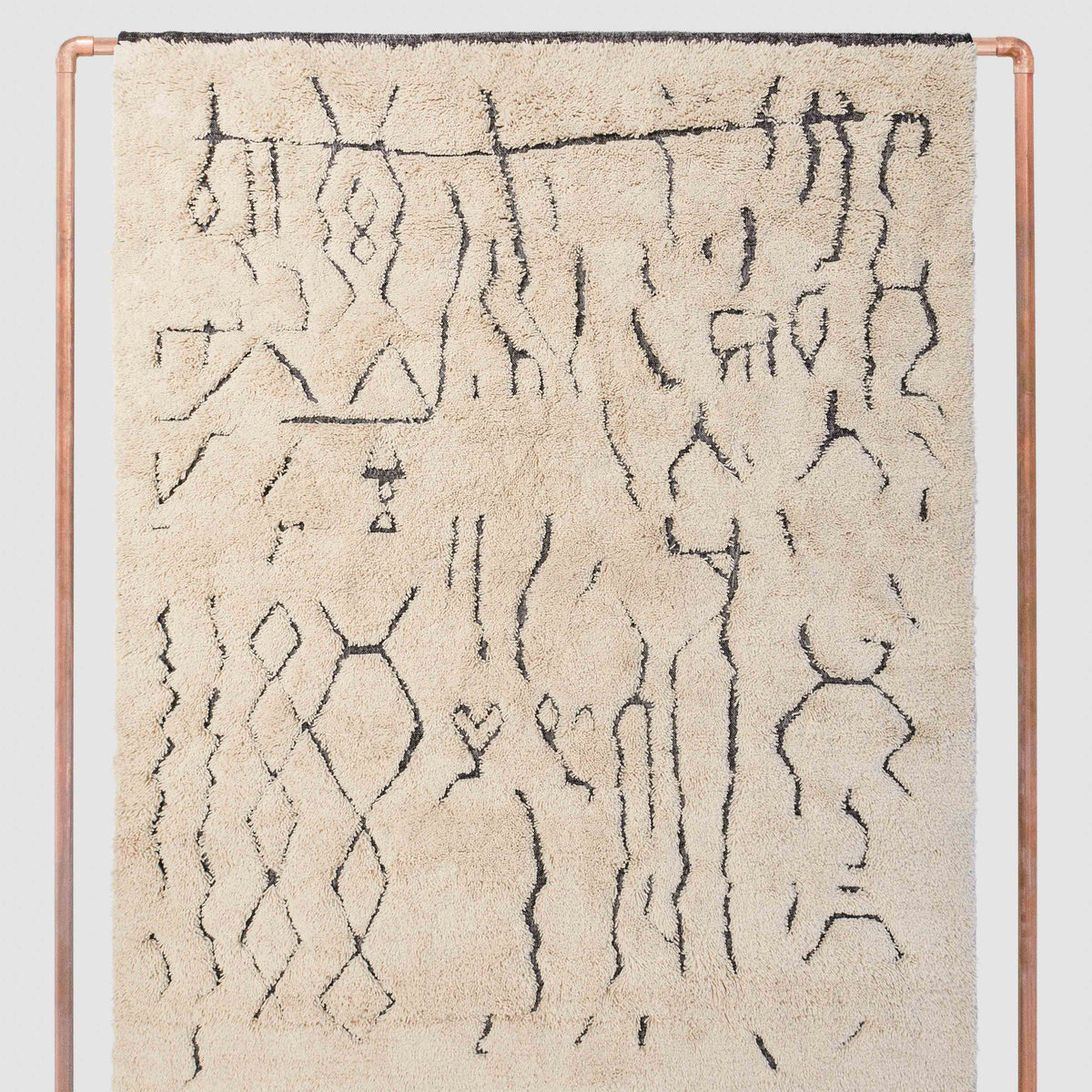 Nahla Hand-Knotted Beni Ourain Area Rug