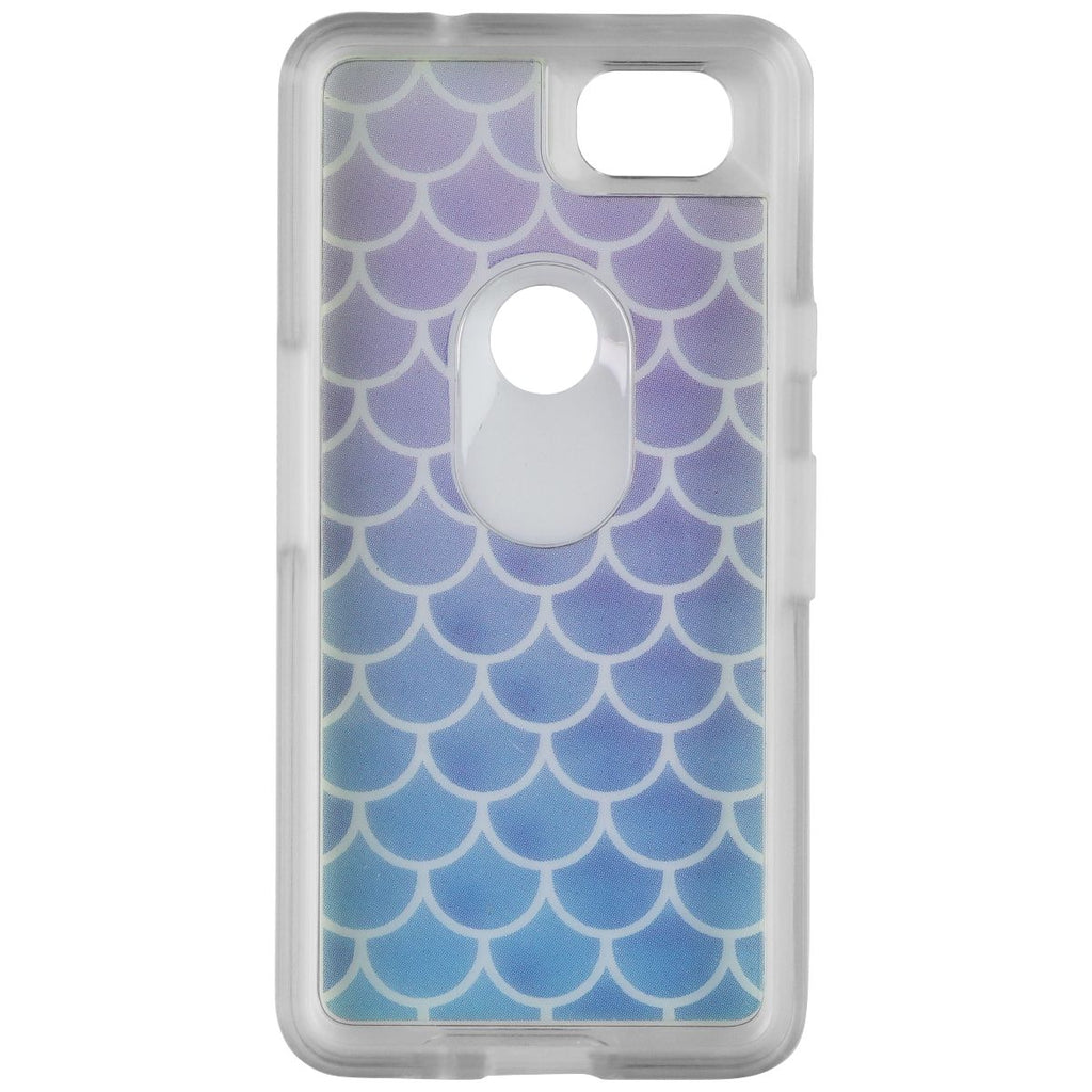 OtterBox Symmetry Series Hybrid Case for Google Pixel 2 - Clear/Blue Scales - New - Image 3
