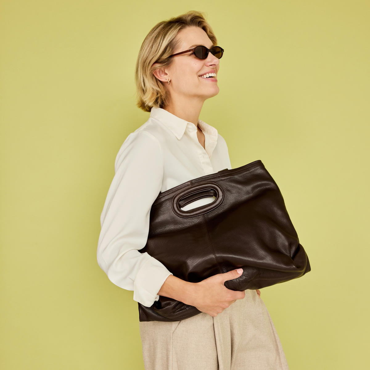 Orly Milled Leather Tote Bag - Image 5