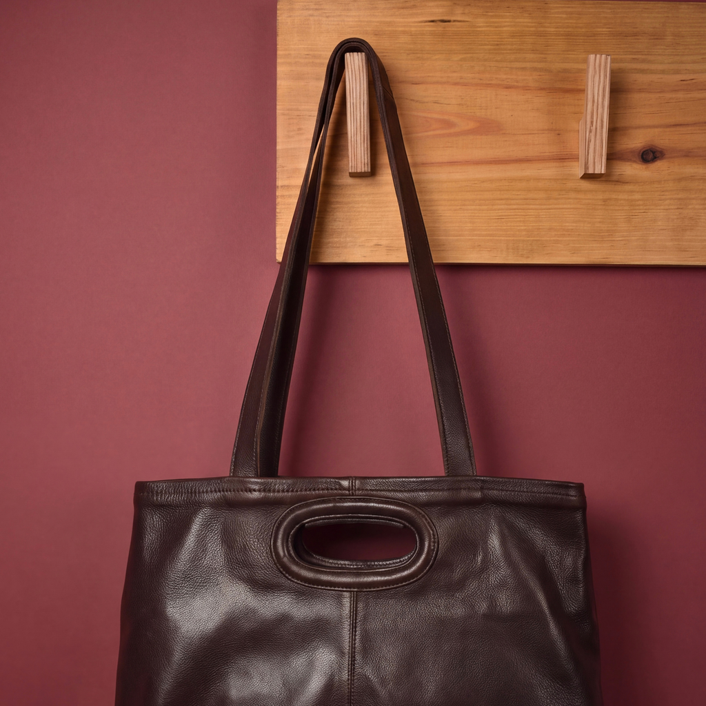 Orly Milled Leather Tote Bag - Image 9