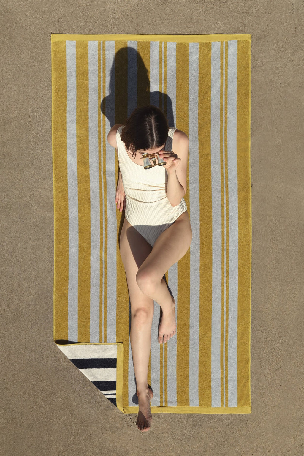 Casita Beach Towel - FINAL SALE (Citron and Sky) - Image 6